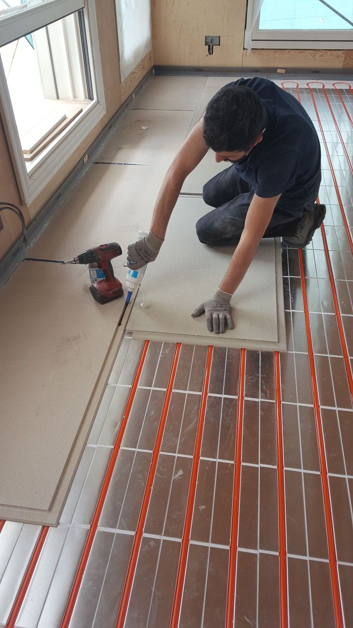 نصب گرمایش از کف